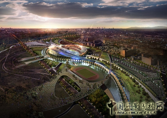 2014韓國仁川亞運會(huì )主場(chǎng)館設計 世界園林 體育場(chǎng)館設計 中國風(fēng)景園林網(wǎng)