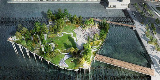 美國富豪斥巨資在紐約建漂浮公園 將于2016年開(kāi)工