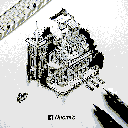 賞析：呆萌的臺灣建筑畫(huà)