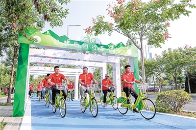 河南：鄭東新區智慧島自行車(chē)公園建成投用